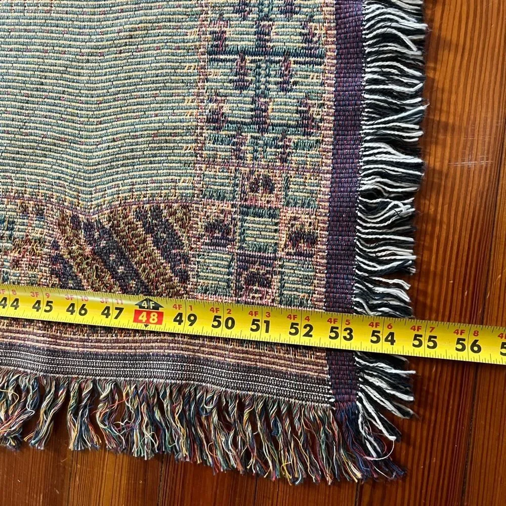 NWT Vintage Masterweave Inc Angel Quilt Tapestry Afghan Throw Blanket 55 X 73 In